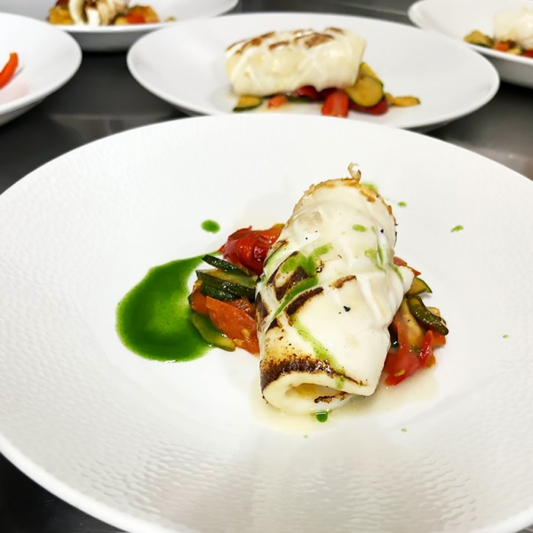 Involtino di seppia con verdure