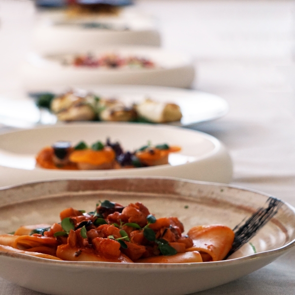 Piatto di pasta al pesce